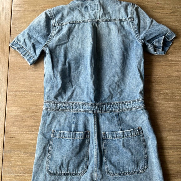 Lucky Brand woman’s denim drawstring jeans mini dress - Picture 8 of 14
